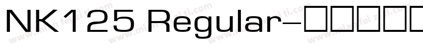 NK125 Regular字体转换